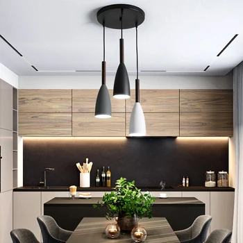 Iskandinav Minimalist kolye ışık Modern asılı lamba yemek masası mutfak ada aydınlatma armatürü yemek odası