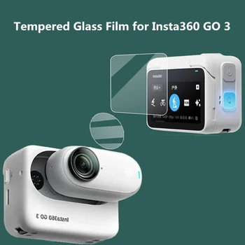 Için Insta360 GO 3 ekran Koruyucular Temperli Cam Filmi Anti-Scratch Ekran Koruyucu Film İçin Insta360 Kamera Aksesuarı