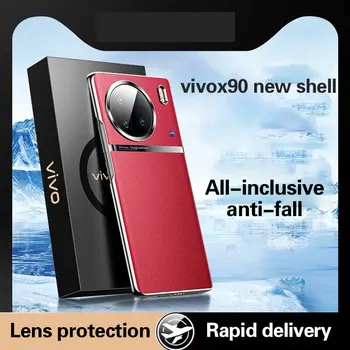 ıçin vivox90 telefon kılıfı yeni x90pro Vegan deri kılıf Mükemmel çanta anti-fall koruma vivox90 artı yeni ürün vivi