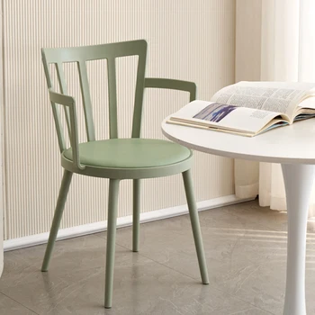 İskandinav yemek odası Sandalyeleri Plastik Yüksek Salon Modern Ofis Ergonomik Sandalyeler Masası Oturma Odası Chaises Longues mutfak mobilyası