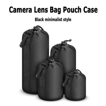 Kamera Lens Çantası Kılıfı Su Geçirmez Yumuşak Video Kamera Lens kılıf çanta Canon Sony İçin Çoğu Dijital SLR Kamera Aksesuarları