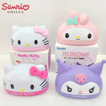 Kawaii Sanrio Y2K Hello Kitty Sabunluk Kuromi Benim Melodi Karikatür Yurdu saklama kutusu Sevimli Banyo Malzemeleri Anime Kız Hediye