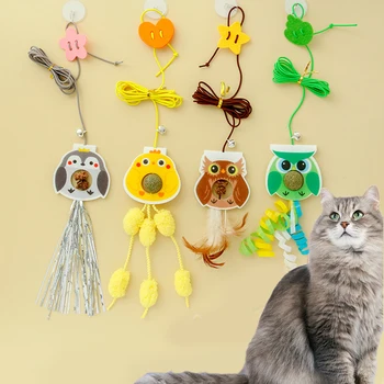 Kedi Oyuncak Asılı Simülasyon Kedi Oyuncak Komik Kendinden hey İnteraktif Oyuncak Yavru Oyun Teaser Değnek Oyuncak Kedi Malzemeleri