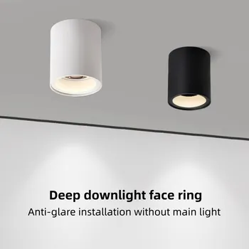 LED Yüzeye monte downlight ev dekorasyonu lambaları Mutfak Led ışıkları odası parlama önleyici spot tavan d lamba
