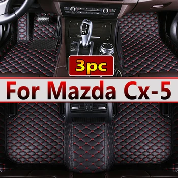 LHD Halılar Mazda Cx - 5 cx5 2016 2015 Araba Paspaslar İç Aksesuarları Su Geçirmez Anti Kirli Koruyucu Kapakları Deri Kilim