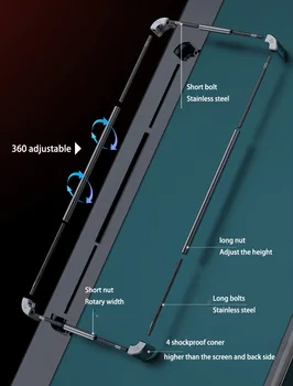Metal Tampon Olgu Xiaomi Siyah Köpekbalığı 5 Kılıfları Lüks Ayarlanabilir Alüminyum Telefon kılıfı İçin Siyah Köpekbalığı 5 Pro 5RS