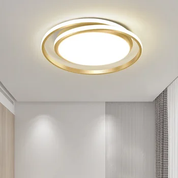 Modern LED Altın Tavan Lambası Yatak Odası Oturma Yemek Odası Restoran Otel Lüks İç Avize Aydınlatma Armatürleri