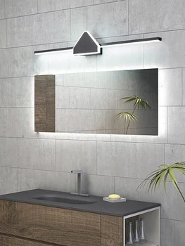 Modern led duvar lambaları ayna ışıkları banyo kapalı İskandinav Ayna Lambası aydınlatma armatürü siyah / Beyaz AC90-260V