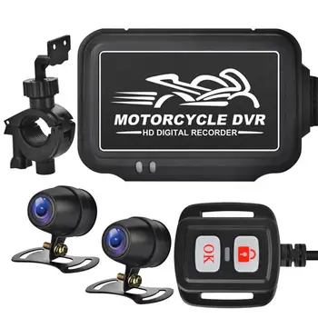 Motosiklet Sürüş Kaydedici Spor Kayıt Kamera Ön Ve Arka 1080P Çift 150 Geniş Açı Motosiklet Dash kamera Kamera Sportbıke