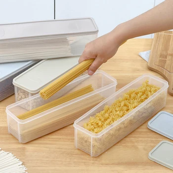 Mühürlü Erişte Sebzelik Plastik Erişte Spagetti Kutusu Mutfak Buzdolabı saklama kutusu Gıda Sınıfı Şehriye saklama kutusu