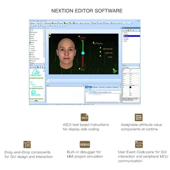 Nextion Akıllı Serisi Nx8048p070-011C7. 0 İnç Rezistif Dokunmatik Hmı Ekran Lcd Modülü Rezistif Ekran Kabuk Olmadan