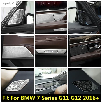 Pano Hoparlör / Kapı Hoparlör Paneli / Koltuk Ayar Anahtarı krom çerçeve Trim Aksesuarları BMW 7 Serisi İçin G11 G12 2016 - 2020