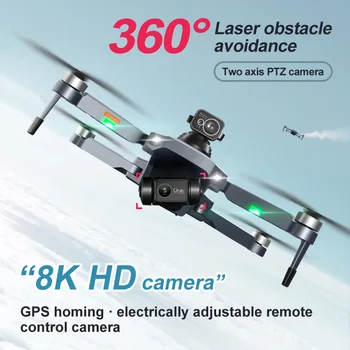 RG101 PRO MAX Drone 8K Profesyonel 5G Wıfı GPS 8K HD Kamera Drone Fırçasız 360 Engellerden Kaçınma 3Km RC Mesafe FPV Mini Drone