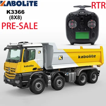 Satış öncesi Kabolite 1/14 8X8 K3366 Roll On / off RC Hidrolik Damperli Metal damperli kamyon ST8 radyo akülü araba Oyuncaklar Boys İçin