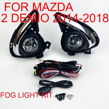 Tampon Sis aydınlatma kiti Mazda 2 Demio İçin 2014 2015 2016 217 2018 5 Kapılı Hatchback Sürücü + Yolcu Tarafı Şeffaf Cam Lens