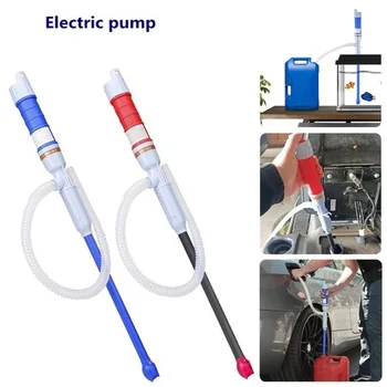 Taşınabilir Sıvı Yağ Transfer Pompası el pompası Pille Çalışan Sıvı Transfer Araçları Benzinli Yakıt Araba Sifon Hortum Açık
