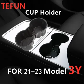 TEFUN Su Bardağı Tutucu Tesla Modeli 3 Y 2023 Merkezi Aksesuarları Su Geçirmez Araba Bardak Tesla Modeli Y Araba Model3