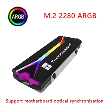 Thermalright Desteği M2. 2280 A-RGB SSD Soğutucu İsı PC Soğutma Soğutucu İsı Emici Alüminyum Termal Pedler M. 2 2280 ARGB