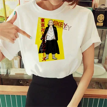 Tokyo Revengers tshirt kadın manga Japon streetwear t-shirt kız manga Japon tasarımcı giyim