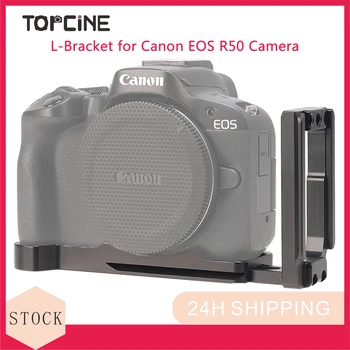 Topcine EOS R50 L Braketi Canon EOS R50 Kamera, Arca Tarzı Uyumlu Hızlı Bırakma Plakası, Yatay ve Dikey Çekim