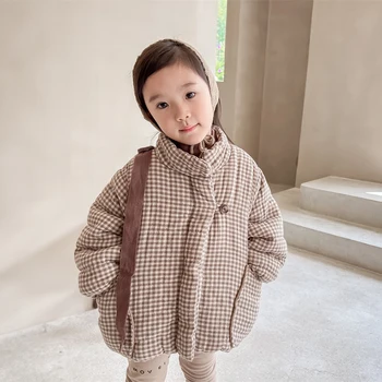 Unisex Kış Aşağı Ceket Kızlar için 2 İla 8 Yıl Çocuklar Çocuk Kalınlaşmak Sıcak Kabanlar Sonbahar Giysileri Çocuk Erkek Moda Ceketler ceket