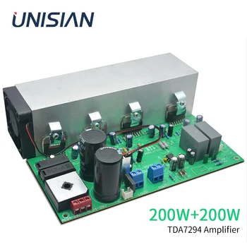 UNISIAN 200W + 200W TDA7294 ses amplifikatörü 2.0 Kanal AB Sınıfı Yüksek Güç Stereo ses amplifikatörleri Kurulu