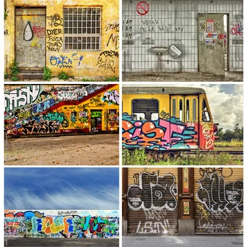 Vinil Özel Graffiti Tema Fotoğraf Arka Planında Stüdyo Sahne Vintage Tuğla Duvar Fotoğraf Fotoğraf Arka Plan 211217STO-04