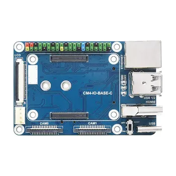 Waveshare CM4-IO-BASE-C genişletme kartı Ahududu Pi için CM4 Temel genişletme kartı Gelişmiş Sürüm RJ45 + M. 2 M ANAHTAR