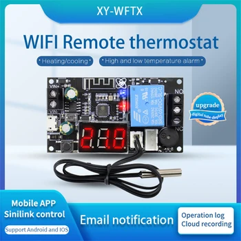 WFTX Dijital Sıcaklık Sensörü WİFİ Uzaktan sıcaklık kontrol cihazı NTC10K Yüksek hassasiyetli sıcaklık kontrol cihazı Modülü