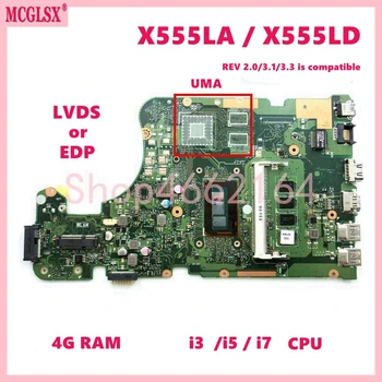 X555LD ı3/ı5/ı7 CPU 4G Anakart For Asus R556L X555LB X555LAB X555LDB X555LJ X555LF X555LN X555LNB VM501L Laptop Anakart