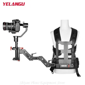 Yelangu Steadycam 3-Axis Gimbal Dişli Destek Yelek Bahar Kol Sabitleme Vücut Montaj Sistemi Video Kamera Kameralar için