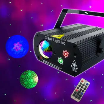 Yeni RGB LED su dalga dalgalanma etkisi sahne ışık lazer projektör lambası noel Disco DJ göster olay parti doğum günü ışık ev