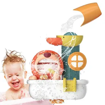 Yeni Yürümeye Başlayan Çocuklar İçin banyo Oyuncakları Bebek Banyo Kabarcık Makinesi Güvenli Ve Dayanıklı Oyun Su Banyo Oyuncakları Sevimli Aslan Banyo Oyuncak Erkek Ve Kız