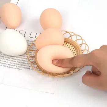 Yenilik Yumurta Sıkmak Topu Fincan Rahatlatır Stres Pop Eğlenceli Oyuncak Anti-stres Havalandırma TPR Topu Yavaş Ribaund Dekompresyon Yeni Sevimli Hediye
