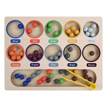 Çocuk Sıralama Oyuncak İnteraktif Çocuklar renkli boncuklar Sıralama Masa Oyunları En İyi Hediye Boncuk Numarası Renk