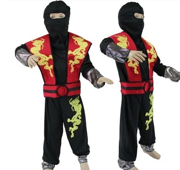 Çocuklar Cadılar Bayramı Cosplay Ninja kostüm performans giyim Karnaval parti çocuk Ninja Giysileri