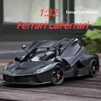 Ölçek 1: 32 Ferrari LaFerrari Supercar Metal Döküm Alaşım Oyuncak Arabalar Modeli Erkek Çocuk Çocuklar Hediye Araçlar Hobiler Koleksiyonu