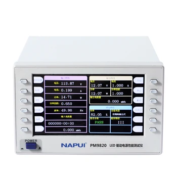 Üretici NAPUI PM9820 LED güç sürücüsü giriş ve çıkış özellikleri test cihazları