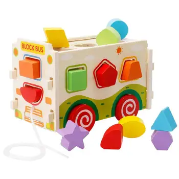 Şekil Sıralayıcısı öğretici oyuncaklar Toddlers Çocuklar İçin Zeka Eğitici Oyuncaklar Montessori Ahşap Oyuncaklar Hediye İçin Erkek Ve Kız